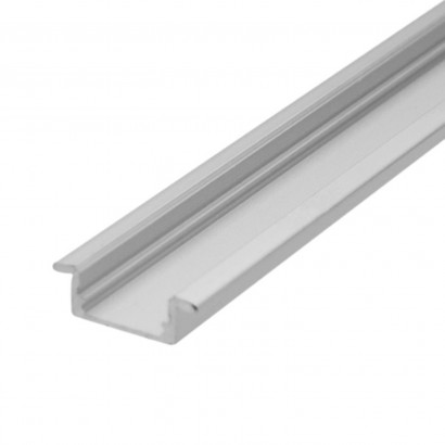 Perfil aluminio PHANTER S3 para tiras LED, 1 metro, blanco - LEDB