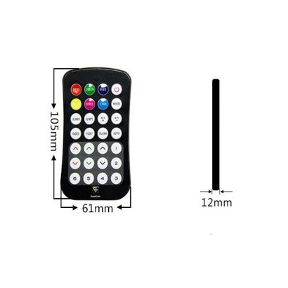 CONTROLADOR LED RGB RF/ 28 BOTONES