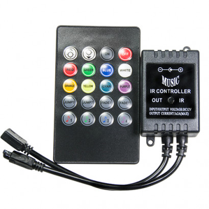 Controlador musical RGB IR/...