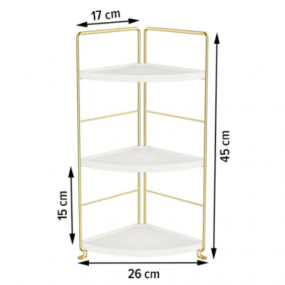 ESTANTE ESQUINERO 3 NIVELES