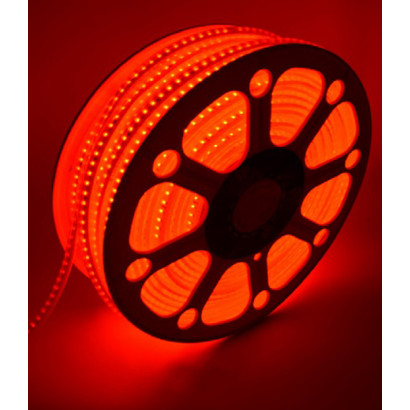 Cinta LED 220V rojo 60 led