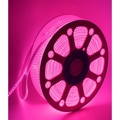 Cinta LED 220V rosado 60 led