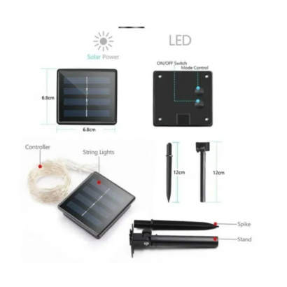 Guirnalda solar led semilla
