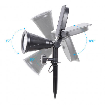 Lampara solar S2 7W estaca...