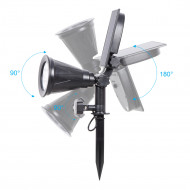 Lampara solar S2 7W estaca...