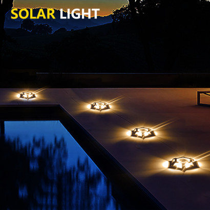 Lampara solar S13 2W piso...
