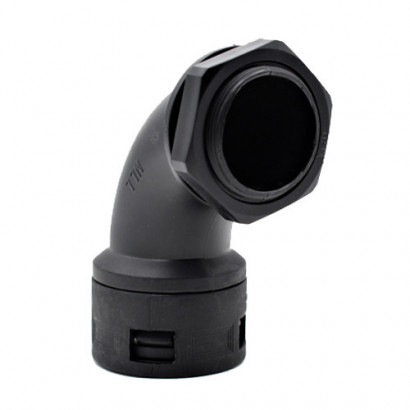 Codo conector a caja 13 mm