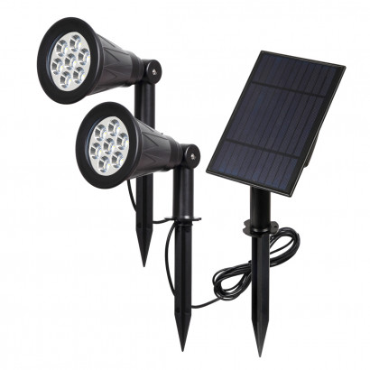 Lampara solar S8 7W estaca...