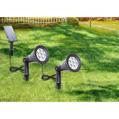 Lampara solar S8 7W estaca...