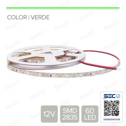 Cinta LED 6W 12V 60L zig...