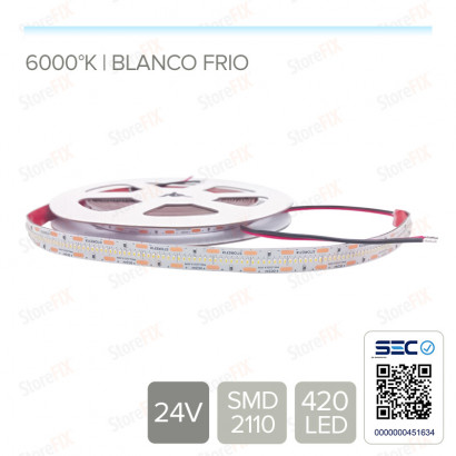 Cinta LED 22W 24V 420L frio...