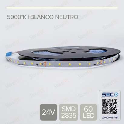 Cinta LED 3.6W 24V - blanco...