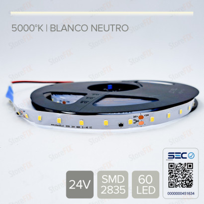 Cinta LED 3.6W 24V - blanco...
