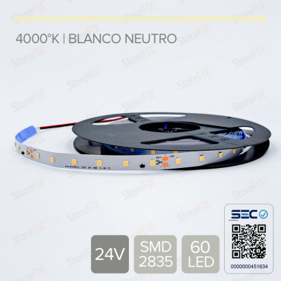Cinta LED 4.8W 24V - blanco...