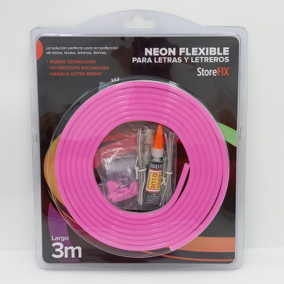 Blister neon led rosado...