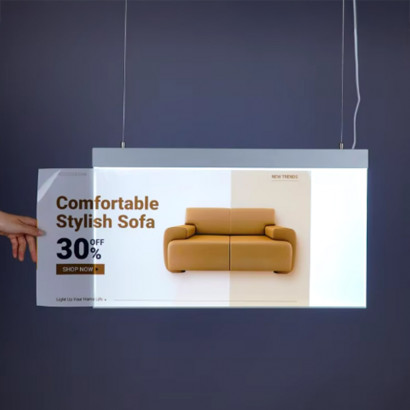 Panel menu slim box doble...