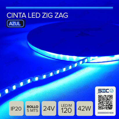 CINTA LED ZIGZAG 8.4W 24V...