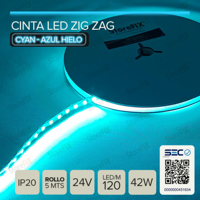 CINTA LED ZIGZAG 8.4W 24V...