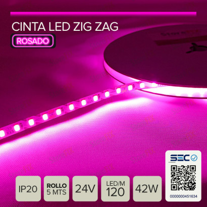 CINTA LED ZIGZAG 8.4W 24V...