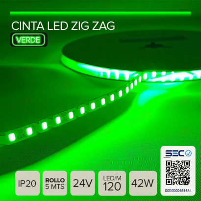 CINTA LED ZIGZAG 8.4W 24V...