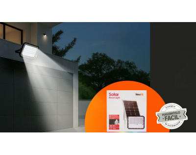 Iluminación solar para empresas y espacios exteriores
